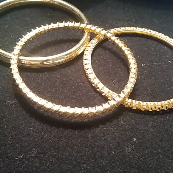 Three HSN new gold bangles - Picture 6 of 6